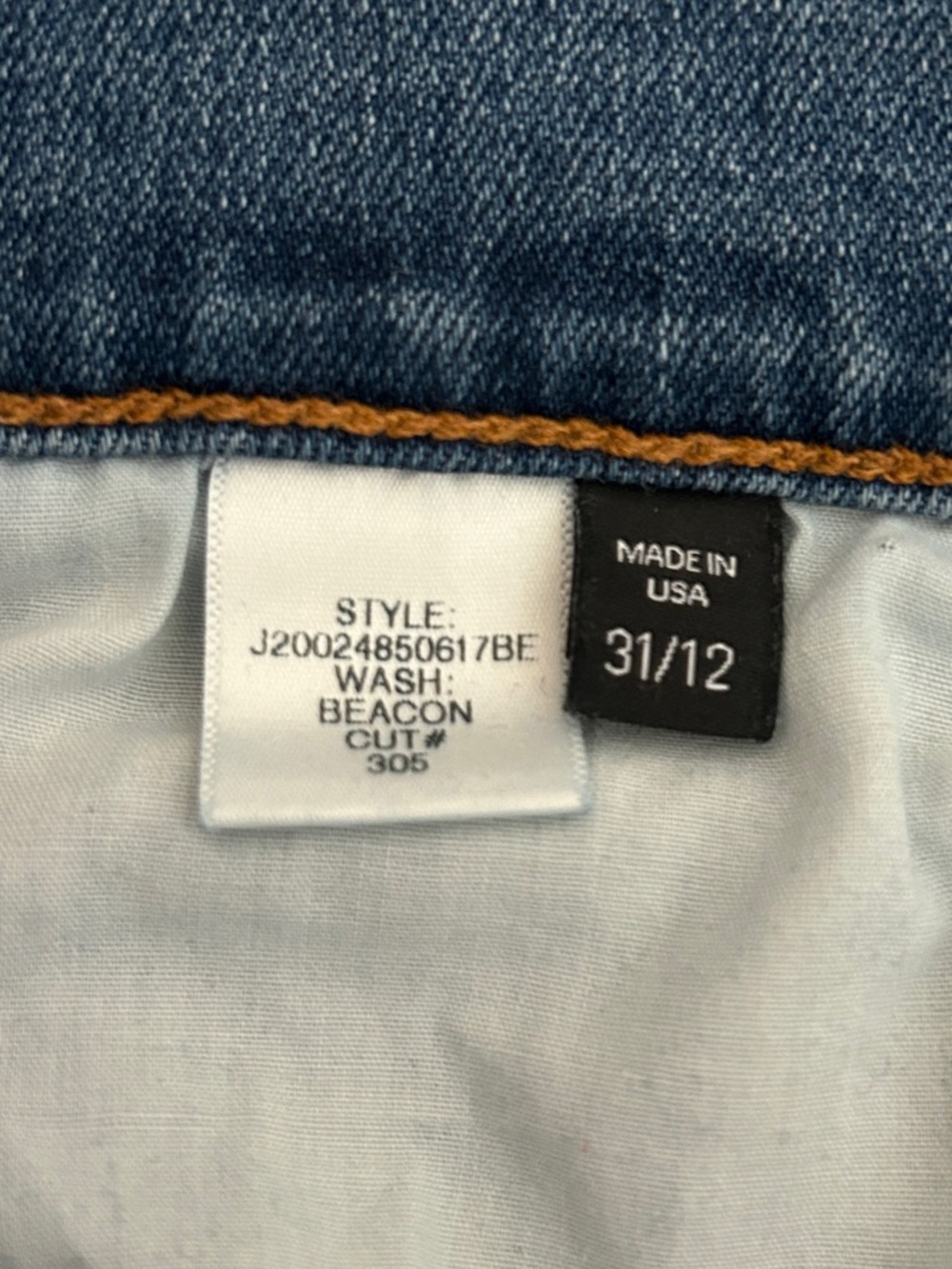 Veronica Beard Debbie Jeans Beacon Stripe Button Fly Women's 31 Size 12 Blue - Picture 13 of 15